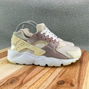 Nike Girl's Air Huarache Run White Rose Gold Running Shoes Sneakers Sz 6Y